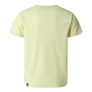 The North Face T-shirt bambino manica corta giallo lime