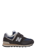 New Balance sneakers 574 in suede e mesh grigio scuro