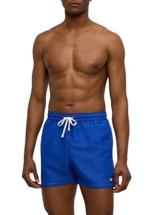 Tommy Hilfiger boxer mare uomo con patch logato blu royal UM0UM03852 C8O Tommy Hilfiger beachwear 