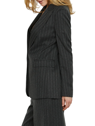 Relish giacca gessata Mandra con strass grigio MANDRA-S 1138 RELISH 