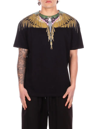 County of Milan T-shirt uomo manica corta con stampa iconica nero