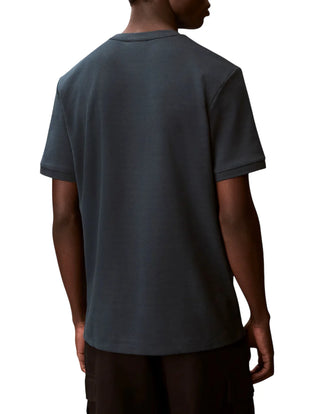 Calvin Klein T-shirt manica corta uomo con logo verde petrolio