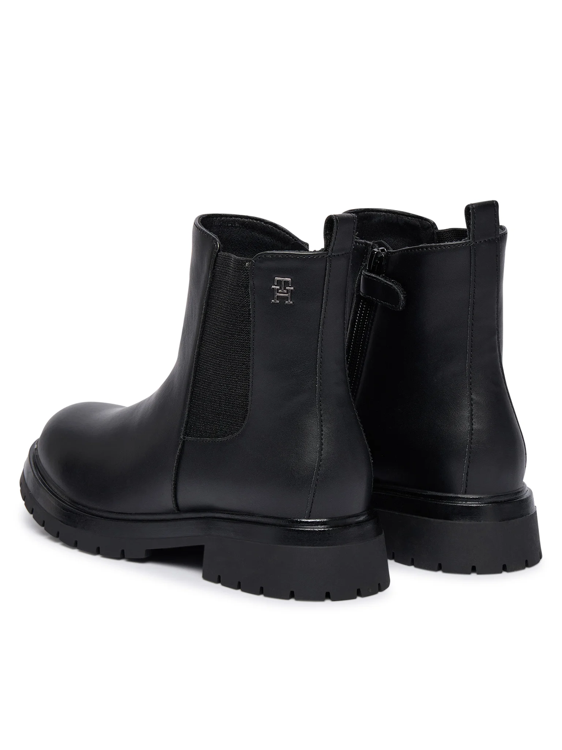 Tommy Hilfiger stivaletti Chelsea bambina in ecopelle nero