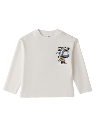 iDo T-shirt manica lunga bambino bianco 4F255 0112 iDO 