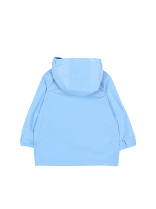 K-Way giubbino antivento neonato con cappuccio celeste