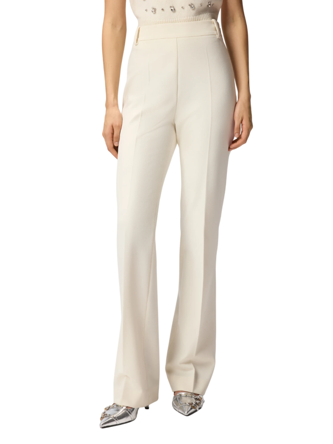 Pinko pantaloni flare donna Pita panna