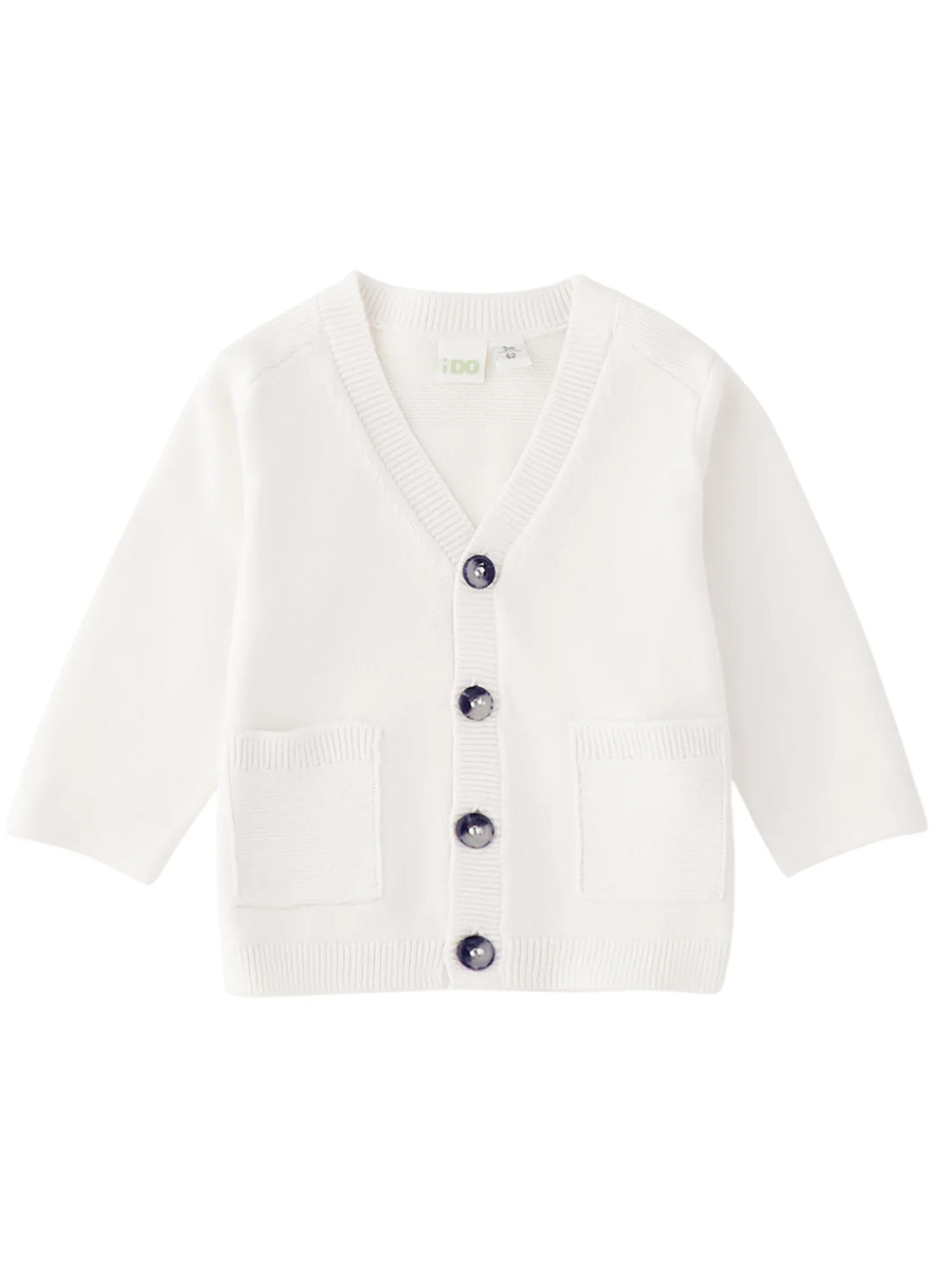 iDo cardigan neonato in maglia bianco