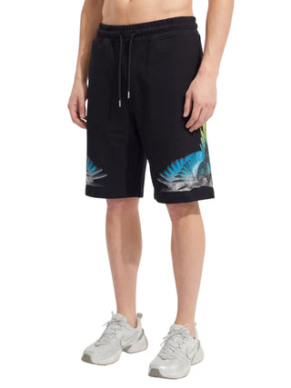 County of Milan bermuda uomo con stampa iconica nero