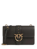 Pinko borsa a tracolla Love One Classic in pelle verde fango oro