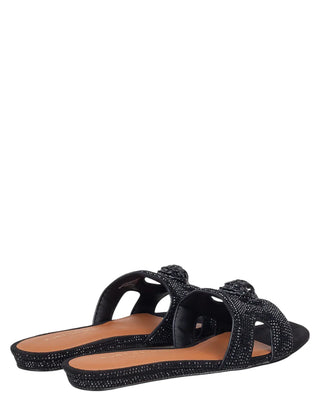 Kurt Geiger ciabatte eleganti Eagle con strass nero