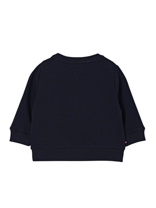 Tommy Hilfiger felpa neonato colorblock blu KN0KN02119 C1G Tommy Hilfiger
