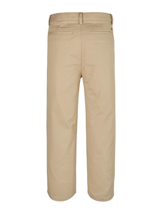 Tommy Hilfiger pantaloni chino bambino con pinces beige KB0KB09780 AB9 Tommy Hilfiger
