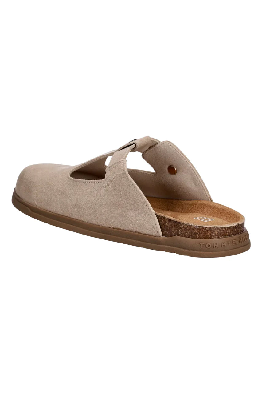 Tommy Hilfiger sabot bambino in suede beige