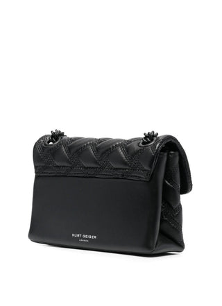 Kurt Geiger borsa a spalla Kensington in pelle trapuntata nero 7376600109 BLACK KURT GEIGER 