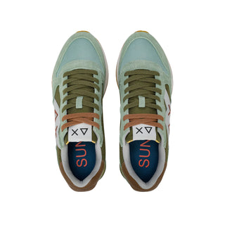 Sun68 sneakers uomo Jaki 2.0 bicolor verde salvia verde militare