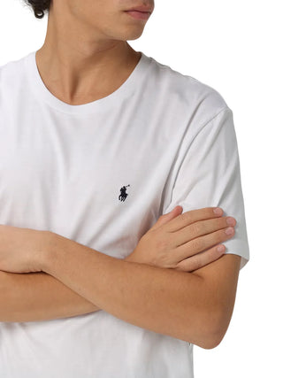 Polo Ralph Lauren T-shirt manica corta uomo in jersey bianco