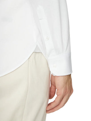 Michael Kors camicia slim fit in tessuto stretch bianco