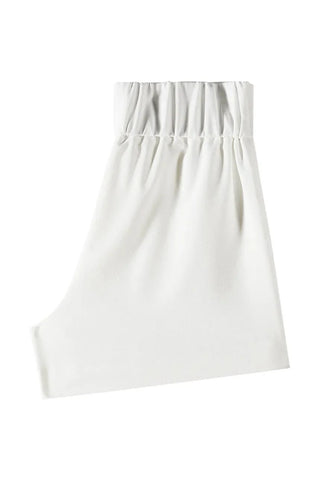 Patrizia Pepe shorts bambina in tessuto crepe panna