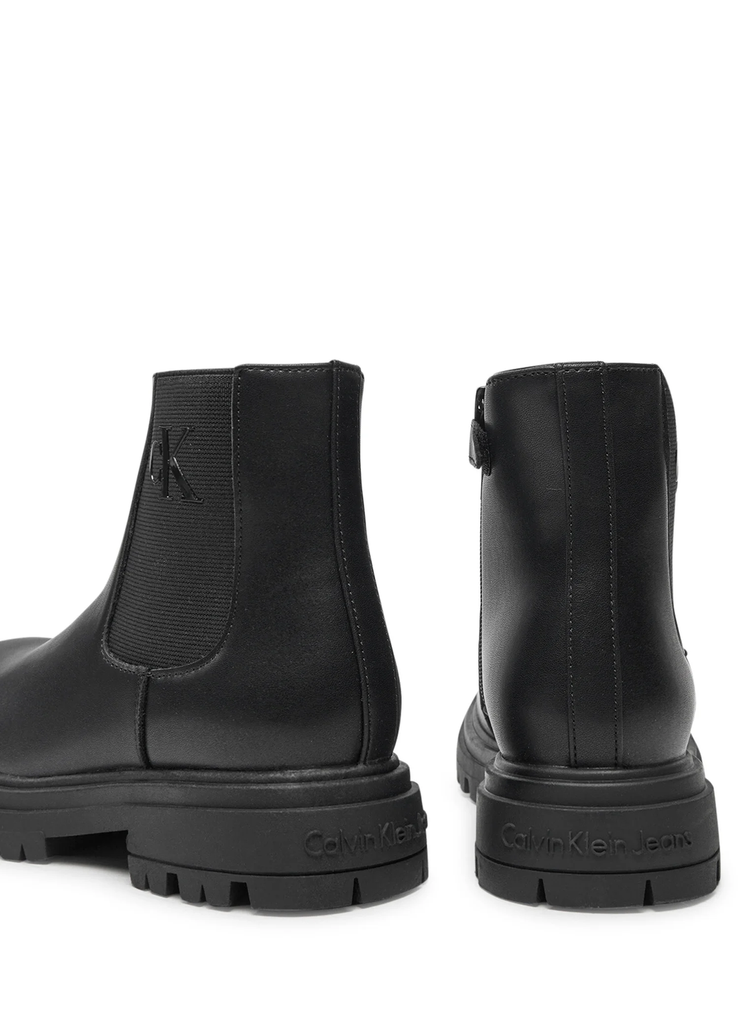 Tommy Hilfiger stivaletti in ecopelle con logo nero