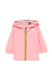 K-Way giubbino antivento neonata con cappuccio rosa