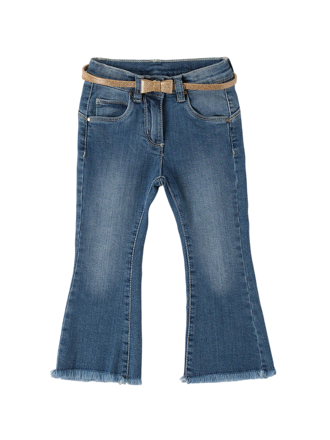iDo jeans flare bambina lavaggio blu