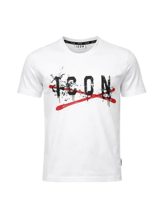 Icon T-shirt manica corta bambino con logo bianco