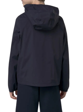 K-Way giubbino leggero antivento Jack con cappuccio blu