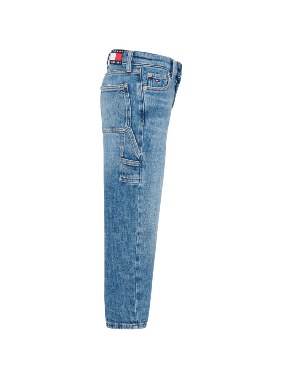 Tommy Hilfiger jeans bambino Heritage flag baggy lavaggio medio