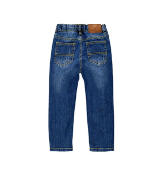 iDo jeans balloon bambino con strappi lavaggio blu