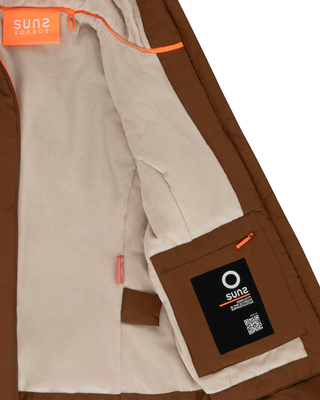 Suns giubbino Aurelia Velour con cappuccio marrone GBS53003D MANDORLA SUNS
