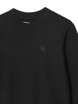Calvin Klein Jeans maglia basic bambino in cotone nero