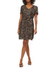 Vero Moda abito corto donna in fantasia animalier nero beige