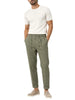 Le Braghe pantaloni uomo con coulisse misto viscosa verde salvia