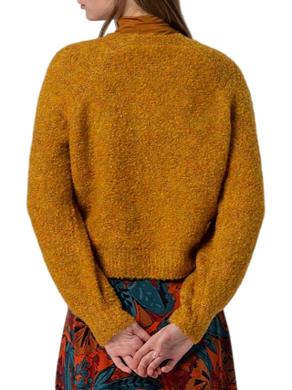 Surkana maglia bouclè misto lana giallo ocra 555ALBO231 11 SURKANA