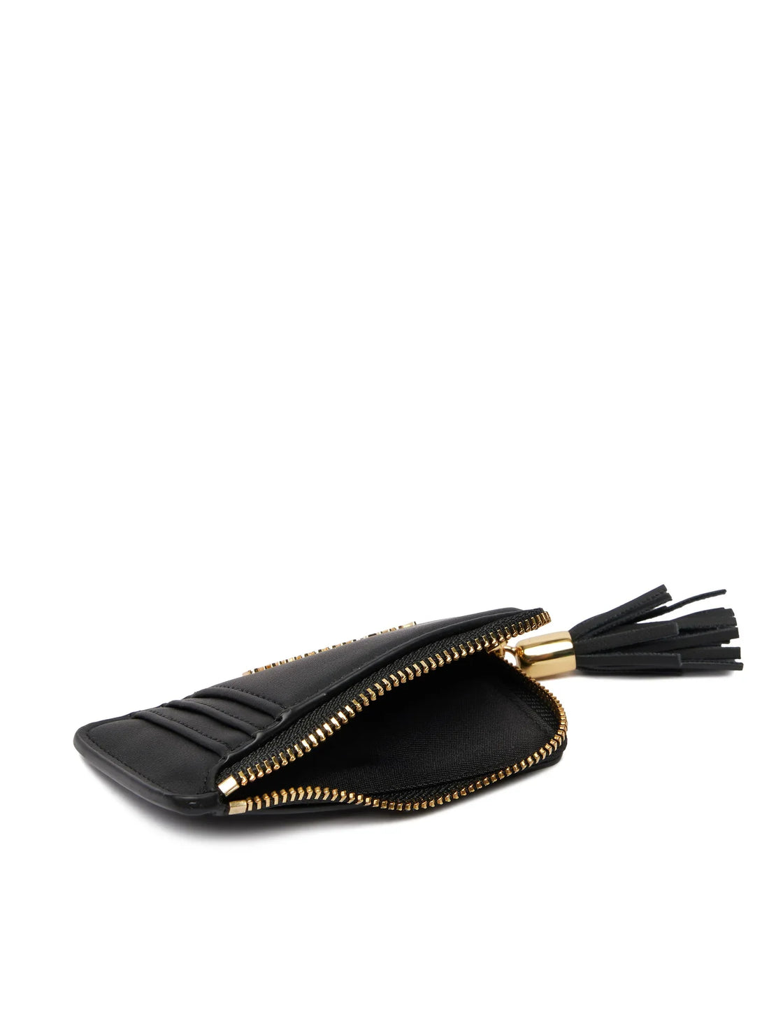 Love Moschino portacarte in ecopelle con logo nero