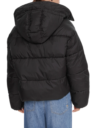 Pinko piumino trapuntato Impasto con cappuccio nero 105656-A2TF Z99 PINKO 