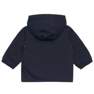 K-Way giubbino antivento neonato con cappuccio blu