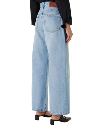 Calvin Klein Jeans jeans donna wide leg lavaggio chiaro