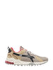 W6yz sneakers uomo Breeze in suede e tessuto tecnico beige rosso