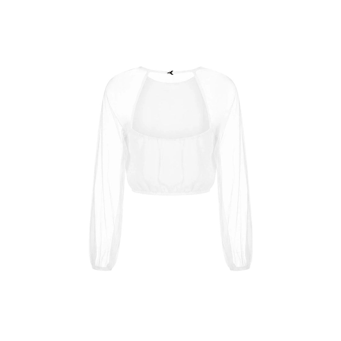 Patrizia Pepe blusa bambina in georgette panna