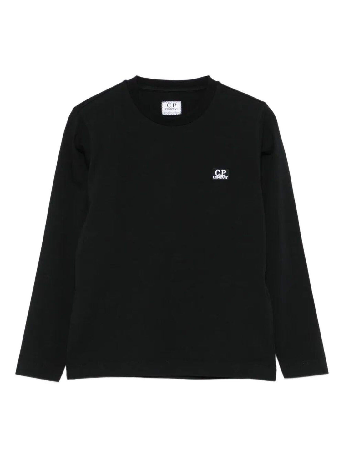 C.P. Company T-shirt manica lunga bambino nero