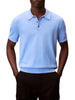 Calvin Klein polo uomo in maglia blu avio