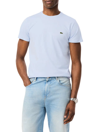 Lacoste T-shirt manica corta in cotone Pima color lavanda