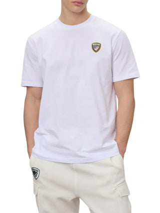 Blauer T-shirt manica corta uomo Faxon bianco