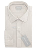 Michael Kors camicia uomo slim in fantasia a righe bianco beige