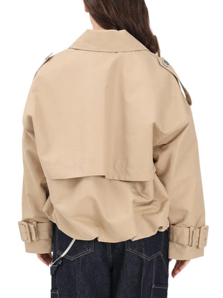 Pinko trench corto doppiopetto Triscia beige