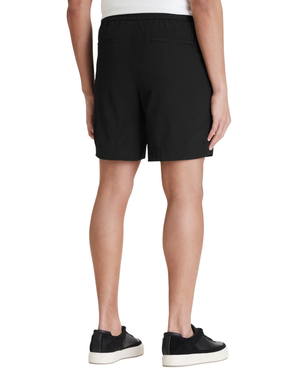 Calvin Klein bermuda uomo in tessuto martellato nero