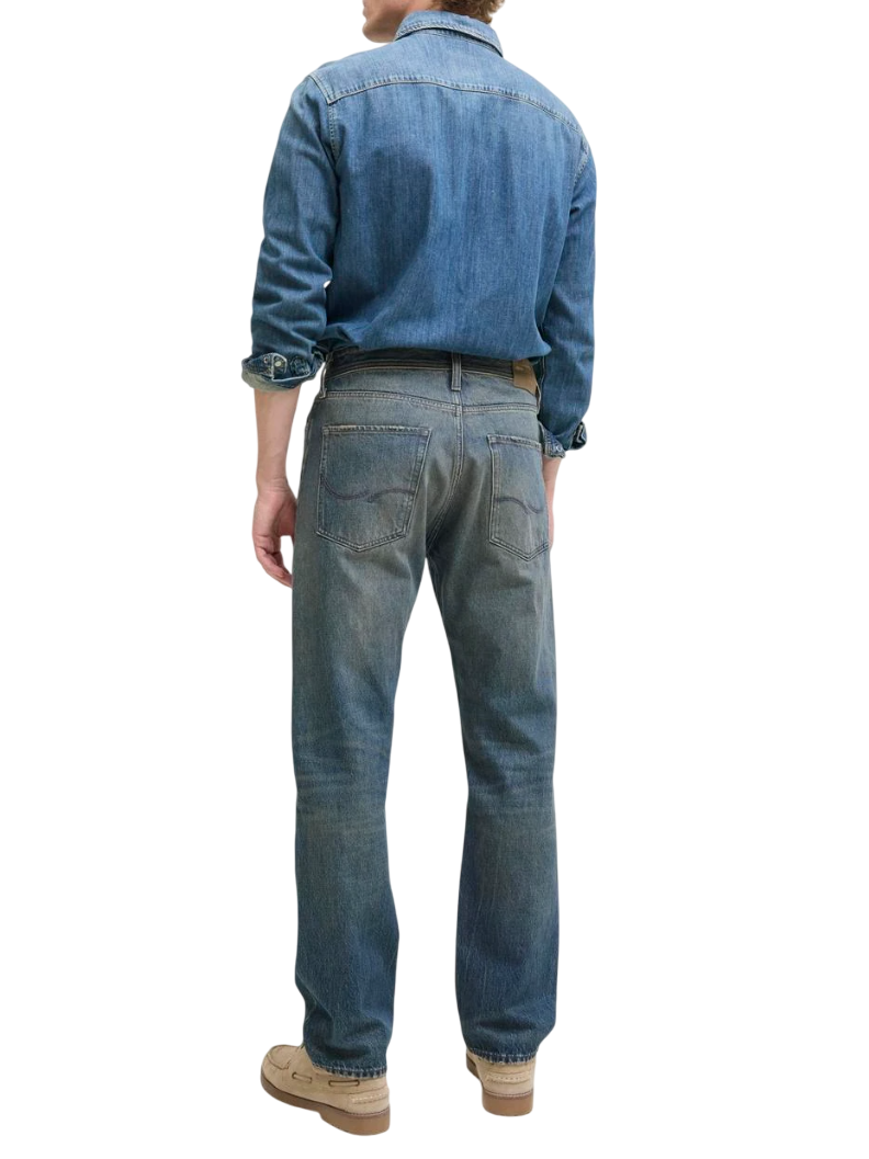 Jack&Jones jeans uomo gamba dritta lavaggio blu