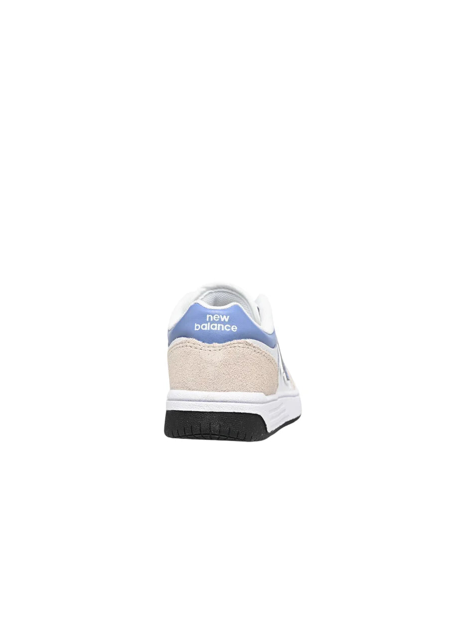 New Balance sneakers bambino 480 in ecopelle e suede bianco celeste