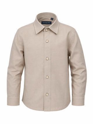 Emanuel Pris camicia neonato manica lunga beige